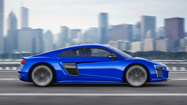 Обои картинки фото audi r8 e-tron concept 2015, автомобили, audi, 2015, concept, r8, e-tron