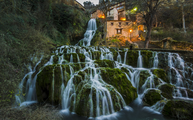 Обои картинки фото природа, водопады, orbaneja, del, castillo, burgos, spain, орбанеха, дель, кастильо, бургос, испания, водопад, каскад