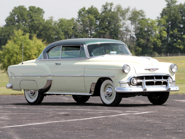 Обои картинки фото автомобили, chevrolet, 1953г, coupe, 2154-1037, sport, deluxe, 210