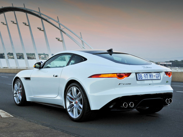 Обои картинки фото автомобили, jaguar, r, coupе, f-type, 2014г, za-spec