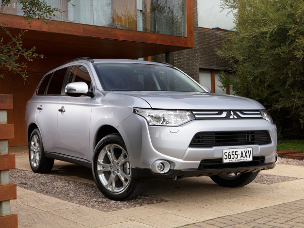 Обои картинки фото автомобили, mitsubishi, au-spec, outlander