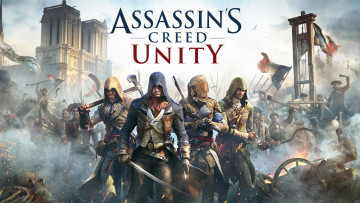 обоя видео игры, assassin`s creed unity, воины