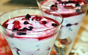 Картинка еда мороженое +десерты десерт ягодный вишня