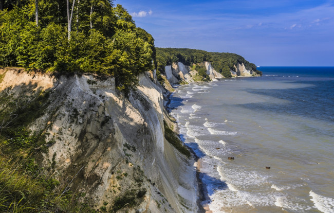 Обои картинки фото германия, природа, побережье, растения, волны, водоем