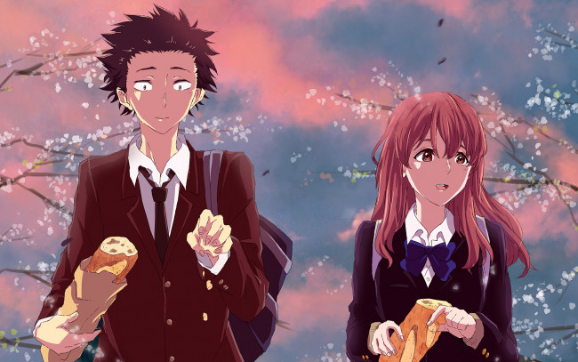 Обои картинки фото аниме, koe no katachi, форма, голоса