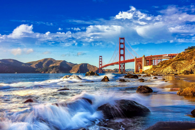 Обои картинки фото города, сан-франциско , сша, golden, gate, bridge