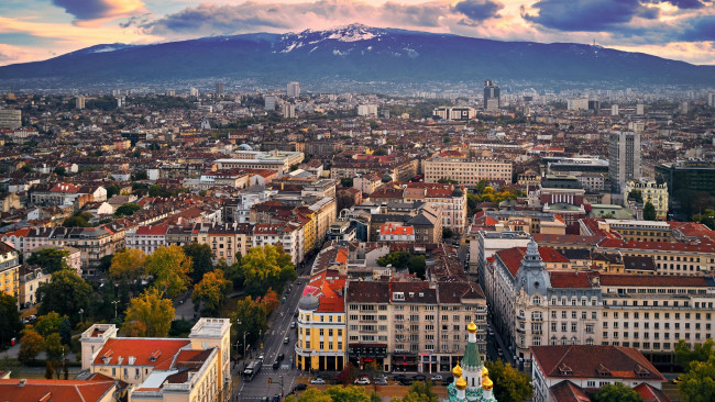 Обои картинки фото города, софия , болгария, панорама