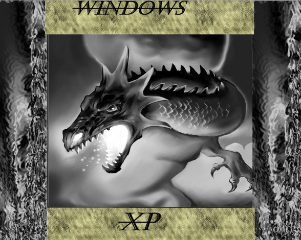 Обои картинки фото dragon, компьютеры, windows, xp