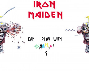 обоя can, play, with, madness, музыка, iron, maiden