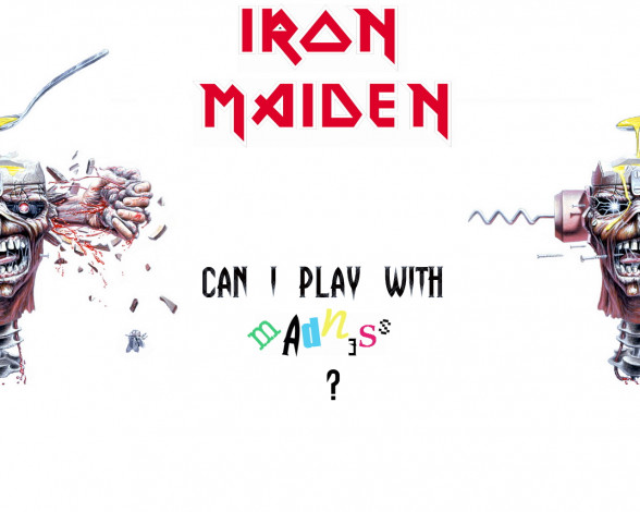 Обои картинки фото can, play, with, madness, музыка, iron, maiden
