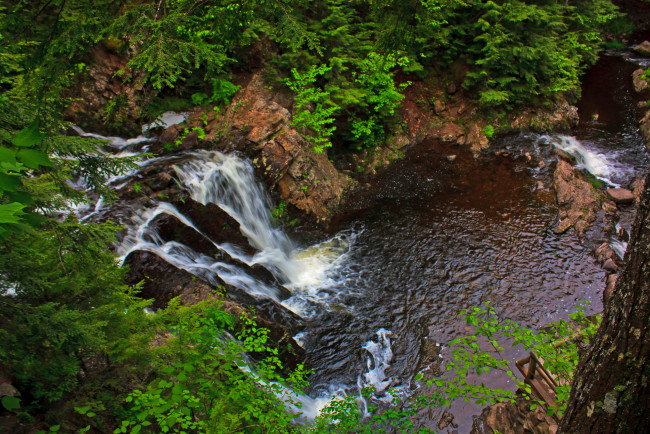 Обои картинки фото природа, водопады, река, камни