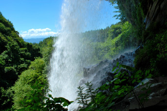 Картинка природа водопады водопад лес