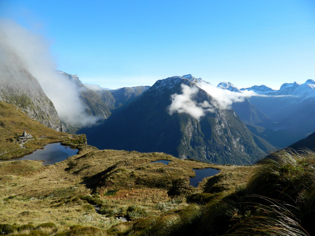 Обои картинки фото fiordland, national, park, new, zealand, природа, горы