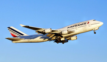 Картинка boeing 747 400 авиация пассажирские самолёты полет небо лайнер