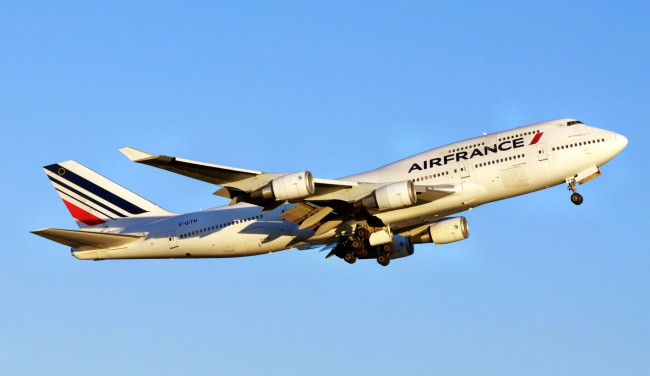 Обои картинки фото boeing, 747, 400, авиация, пассажирские, самолёты, полет, небо, лайнер
