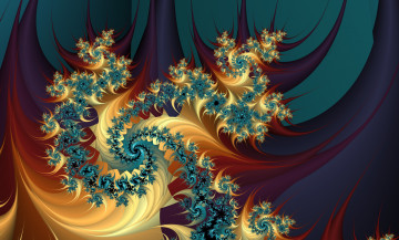 Картинка 3д+графика фракталы+ fractal pattern