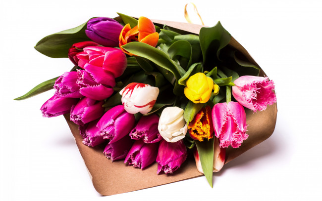 Обои картинки фото цветы, тюльпаны, букет, color, tulips, bouquets