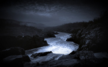 Картинка природа реки озера река ночь