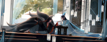 Картинка аниме mo+dao+zu+shi вэй усянь лань ванцзы лис дракон