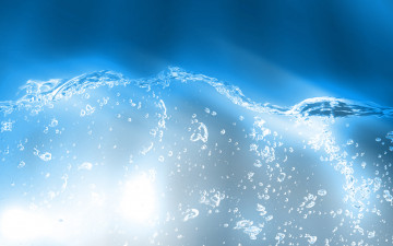 Картинка 3д+графика абстракция+ abstract вода пузырьки
