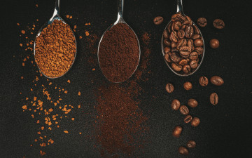 Картинка еда кофе +кофейные+зёрна зерна молотый