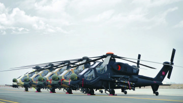 Картинка tai+agustawestland+t129 авиация вертолёты вертолеты военные tai agusta westland t129 ввс турции turkish aerospace industries аэродром