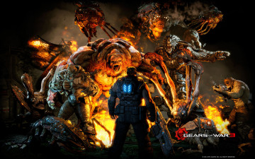 Картинка видео игры gears of war существа