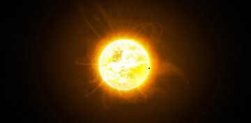 Картинка космос арт солнце плазма планета