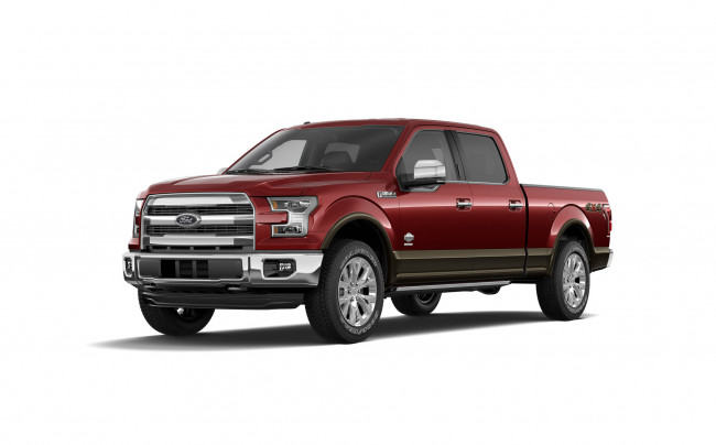 Обои картинки фото 2015 ford f-150 king ranch, автомобили, ford, красный, форд