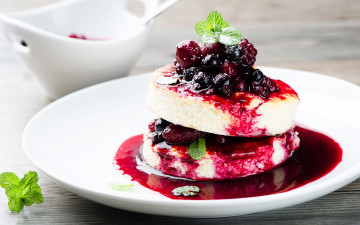 Картинка еда пирожные +кексы +печенье baking ягоды варенье berry jam dessert выпечка мята