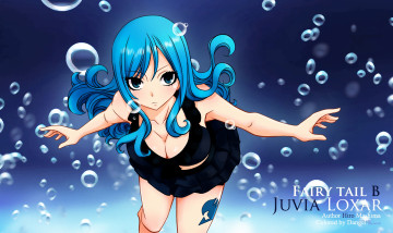 Картинка аниме fairy+tail чародей девушка вода волшебник маг juvia loxar
