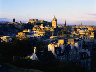 обоя города, эдинбург , шотландия, панорама