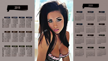 обоя календари, компьютерный дизайн, взгляд, девушка