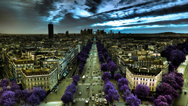 Обои картинки фото париж, франция, города, париж , улица, фотоэффекты