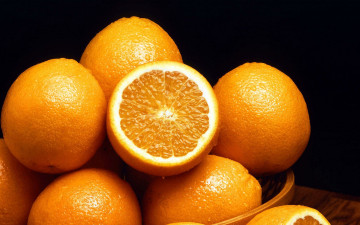Картинка еда цитрусы апельсины сочные макро