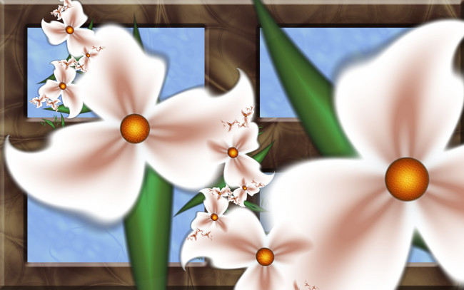 Обои картинки фото 3д, графика, flowers, цветы, цветок, узор