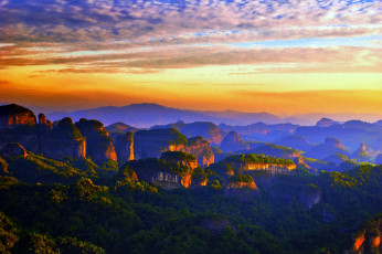 Картинка природа горы закат китай