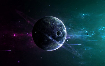 Картинка космос арт planet star sci fi space ships dark night
