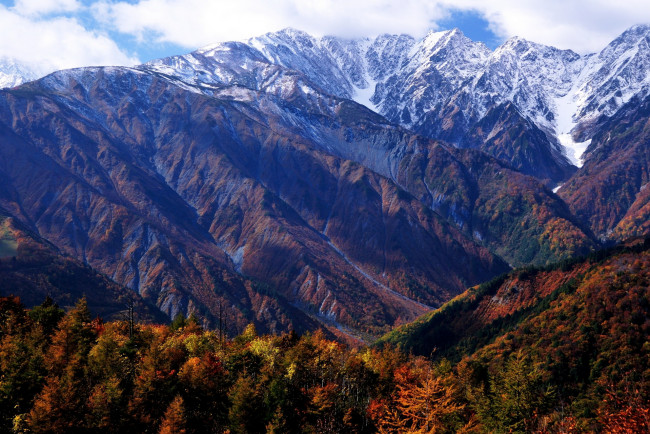 Обои картинки фото nagano, Япония, природа, горы