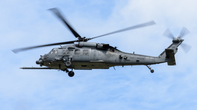 Обои картинки фото hh-60g pave hawk, авиация, вертолёты, вертушка