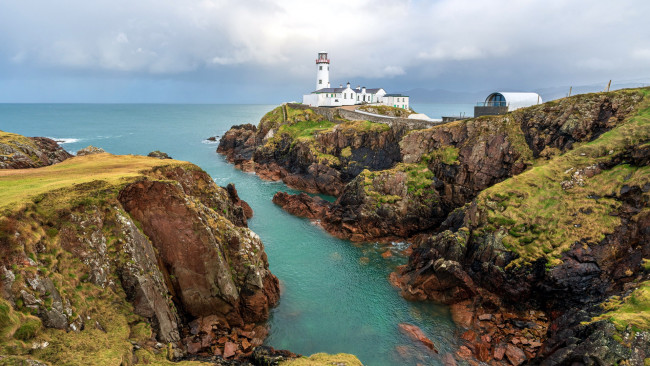 Обои картинки фото fanad lighthouse, donegal, ireland, природа, маяки, fanad, lighthouse