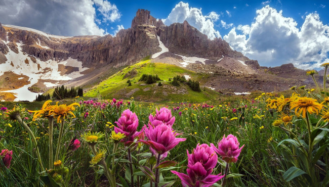 Обои картинки фото san juan mountains, colorado, природа, горы, san, juan, mountains