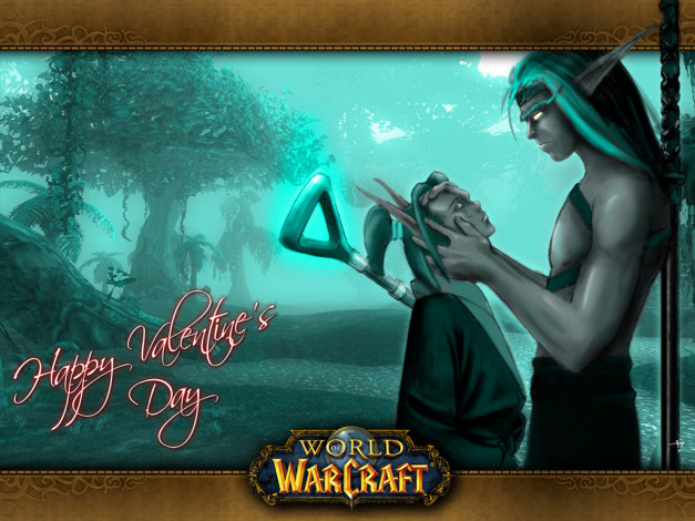 Обои картинки фото valentines, day, видео, игры, world, of, warcraft