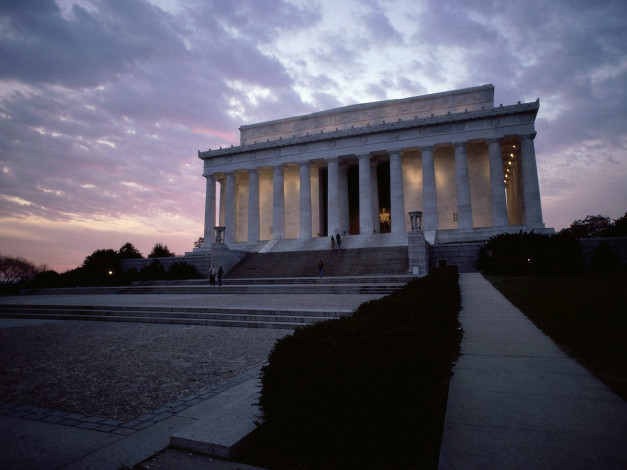 Обои картинки фото lincoln, memorial, washington, города