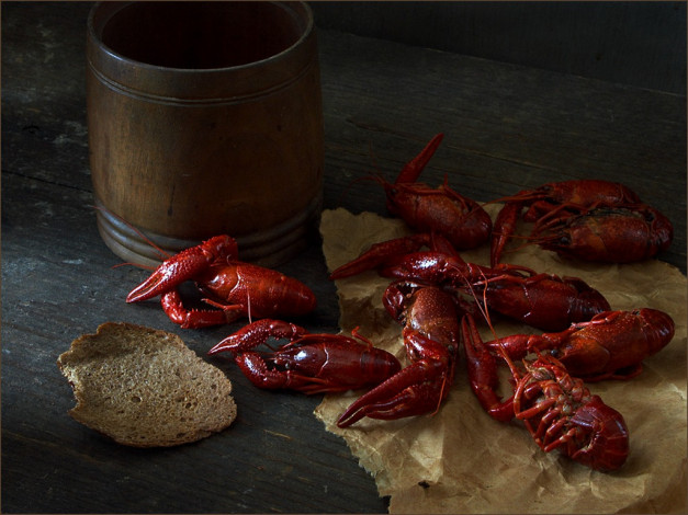 Обои картинки фото vldr, crayfish, еда, натюрморт