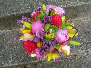 Картинка цветы букеты +композиции розы сирень тюльпаны пионы букет