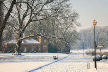Картинка бельгия+фландрия+meise города -+пейзажи бельгия улица дома зима снег фландрия