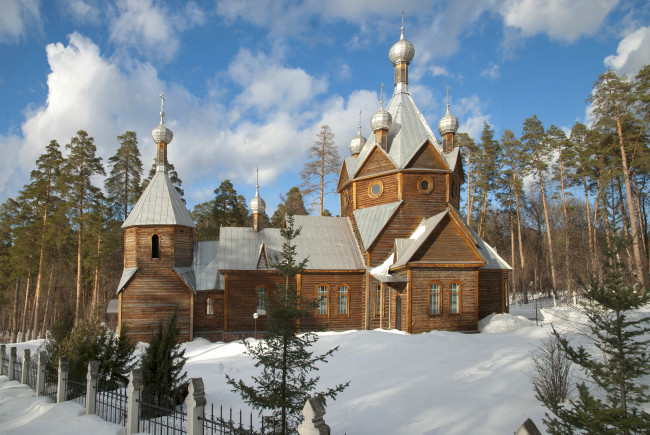 Обои картинки фото города, - православные церкви,  монастыри, церквушка, зима