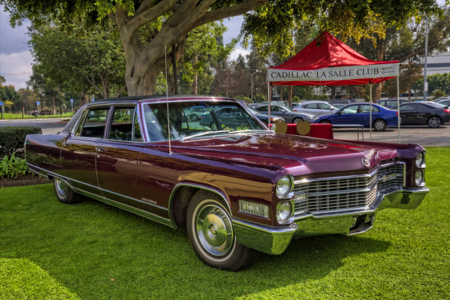 Обои картинки фото 1966 cadillac fleetwood brougham, автомобили, выставки и уличные фото, выставка, автошоу