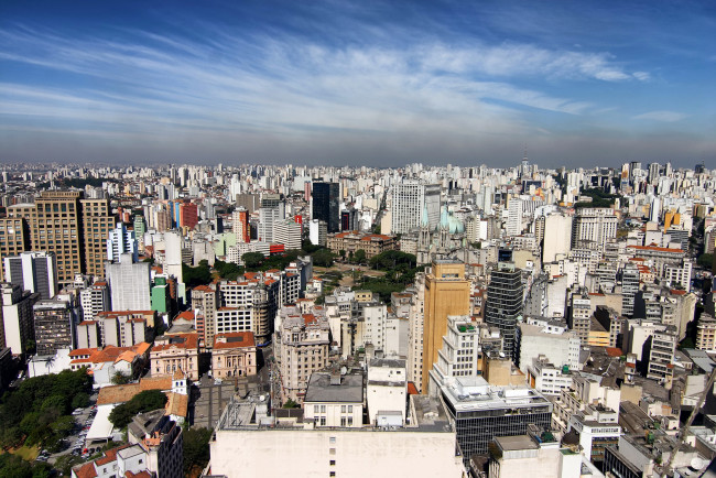 Обои картинки фото сан-паулу бразилия, города, - панорамы, панорама, дома, бразилия, сан-паулу